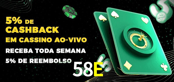Promoções do cassino ao Vivo 58E